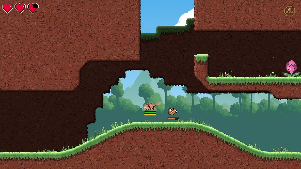 An enemy flies into the air after the dragon emerges from beneath the soil.